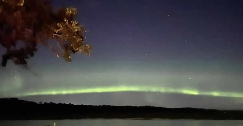 Check out the Northern Lights captured at Star Lake